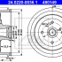 Brzdový buben ATE 24.0220-0036 (AT 480149) - DAEWOO