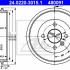 Brzdový buben ATE 24.0220-3015 (AT 480091) - VOLVO
