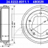 Brzdový buben ATE 24.0222-8011 - FORD