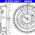 Brzdový buben ATE 24.0225-0004 (AT 480058) - LADA