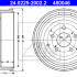 Brzdový buben ATE 24.0225-2002 (AT 480046) - VW