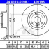 Brzdový kotouč ATE 24.0110-0198 (AT 410198) - CITROËN