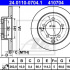 Brzdový kotouč ATE 24.0110-0704 (AT 410704) - MITSUBISHI