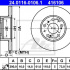 Brzdový kotouč ATE 24.0116-0106 (AT 416106) - CITROËN ,FIAT, PEUGEOT