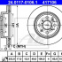 Brzdový kotouč ATE 24.0117-0106 (AT 417106) - OPEL, SUBARU