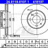 Brzdový kotouč ATE 24.0118-0107 (AT 418107) - NISSAN