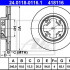 Brzdový kotouč ATE 24.0118-0116 (AT 418116) - SUBARU