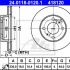 Brzdový kotouč ATE 24.0118-0120 (AT 418120) - MITSUBISHI