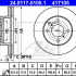 Brzdový kotouč ATE 24.0117-0105 (AT 417105) - SUZUKI
