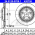 Brzdový kotouč ATE 24.0120-0708 (AT 420708) - JAGUAR
