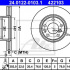 Brzdový kotouč ATE 24.0122-0103 (AT 422103) - BMW