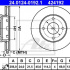 Brzdový kotouč ATE 24.0124-0192 (AT 424192) - MITSUBISHI, SMART