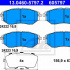 Sada brzdových destiček ATE 13.0460-5797 (AT 605797) - SUBARU