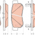 Sada brzdových destiček TRW GDB3432 - HYUNDAI GETZ 03-