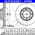 Brzdový kotouč ATE 24.0119-0109 (AT 419109) - HYUNDAI