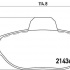 Sada brzdových destiček BREMBO P23096 - FIAT