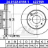 Brzdový kotouč ATE 24.0122-0169 (AT 422169) - HYUNDAI