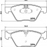 Sada brzdových destiček BREMBO P06057