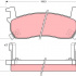 Sada brzdových destiček TRW GDB1004 - NISSAN MICRA 85-92