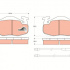 Sada brzdových destiček TRW GDB1033 - CITROEN ZX, PEUGEOT 106