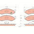 Sada brzdových destiček TRW GDB1153 - JEEP CHEROKEE, KIA CARNIVAL