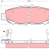 Sada brzdových destiček TRW GDB1185 - LEXUS GS, TOYOTA SUPRA