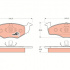 Sada brzdových destiček TRW GDB1218 - VW GOLF III