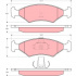 Sada brzdových destiček TRW GDB1222 - FORD FIESTA