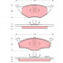 Sada brzdových destiček TRW GDB1375 - VW LUPO