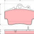 Sada brzdových destiček TRW GDB1394 - PORSCHE BOXSTER