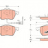 Sada brzdových destiček TRW GDB1403 - VW GOLF IV, ŠKODA OCTAVIA, AUDI A3
