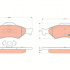 Sada brzdových destiček TRW GDB1418 - FORD FIESTA, KA