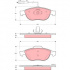 Sada brzdových destiček TRW GDB1441 - LANCIA LYBRA