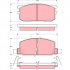 Sada brzdových destiček TRW GDB210 - SUBARU LEONE