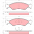 Sada brzdových destiček TRW GDB311 - FORD FIESTA