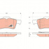 Sada brzdových destiček TRW GDB3292 - NISSAN PRIMERA