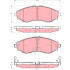 Sada brzdových destiček TRW GDB3345 - DAEWOO, CHEVROLET  EVANDA
