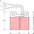 Sada brzdových destiček TRW GDB363 - ALFA ROMEO 75 85-92