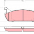 Sada brzdových destiček TRW GDB887 - MAZDA 323, MX-5 I