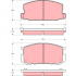 Sada brzdových destiček TRW GDB954 - DAIHATSU, TOYOTA GRUBO, COROLLA