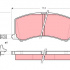 Sada brzdových destiček TRW GDB3091 - SUZUKI BALENO