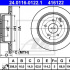Brzdový kotouč ATE 24.0116-0122 (AT 416122) - NISSAN