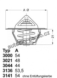 Termostat WAHLER (WH 3136.82D50)