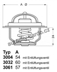 Termostat WAHLER (WH 3004.88D1)