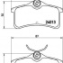 Sada brzdových destiček BREMBO P83084