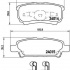 Sada brzdových destiček BREMBO P54034