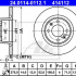 Brzdový kotouč ATE 24.0114-0112 (AT 414112) - CITROËN