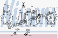 Kompresor klimatizace NISSENS 89297