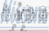 Kompresor klimatizace NISSENS 89297
