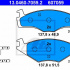 Sada brzdových destiček ATE 13.0460-7059 (AT 607059) - SEAT, VW